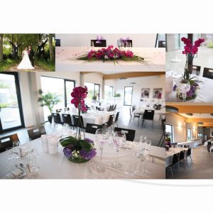 Hochzeitsdekoration mit Orchideen