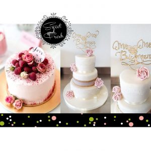 Hochzeitstorte mit Caketopper