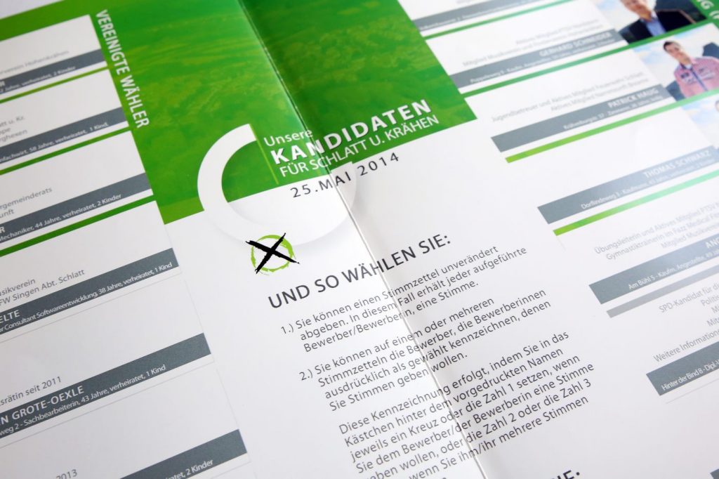 Broschüre Ortschaftsratwahl Schlatt u. Kr Detail