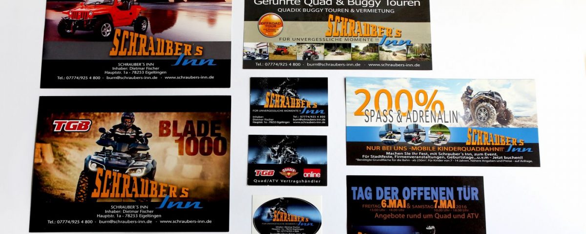 Flyer VK Karten Aufkleber