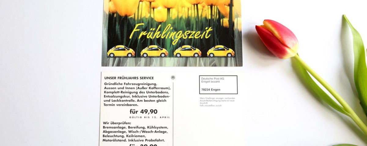 Autohaus Moser Engen Postkarte Frühlingszeit