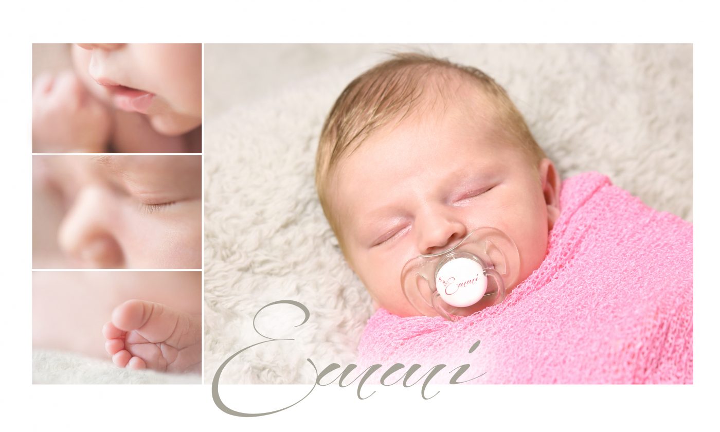 Collage zu einem Newbornshooting