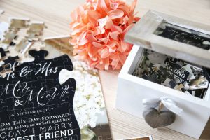 Einladungskarte als Fotopuzzle in Box