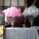 Rosa und weiße Heliumballons im Zollhaus Ludwigshafen
